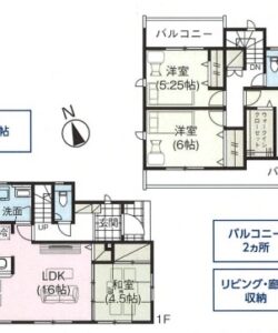 １０号棟の間取です。（１，６９９万）(間取)