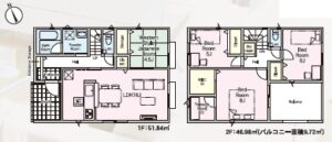 ３号棟の間取図(間取)