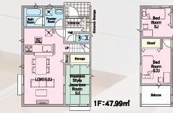 2号棟の間取図(間取)