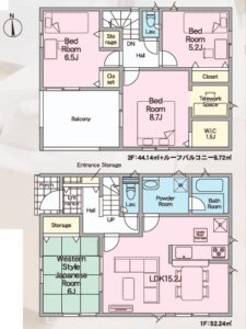 ３号棟の間取図です。(間取)