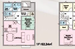 2号棟の間取図(間取)