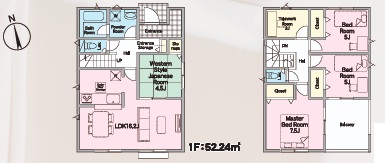 2号棟の間取図(間取) 2号棟の間取図(間取)