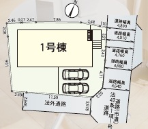 区画図です。 区画図です。