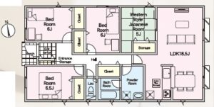 2号棟の間取図(間取) 2号棟の間取図(間取)