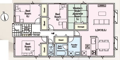 2号棟の間取図(間取) 2号棟の間取図(間取)