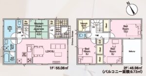 3号棟の間取図(間取) 3号棟の間取図(間取)