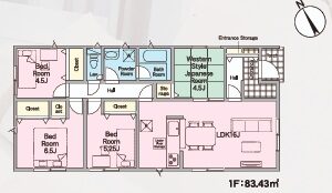 1号棟の間取図(間取) 1号棟の間取図(間取)