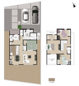 ２号棟の間取図(間取)
