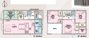 ２号棟の間取図(間取)